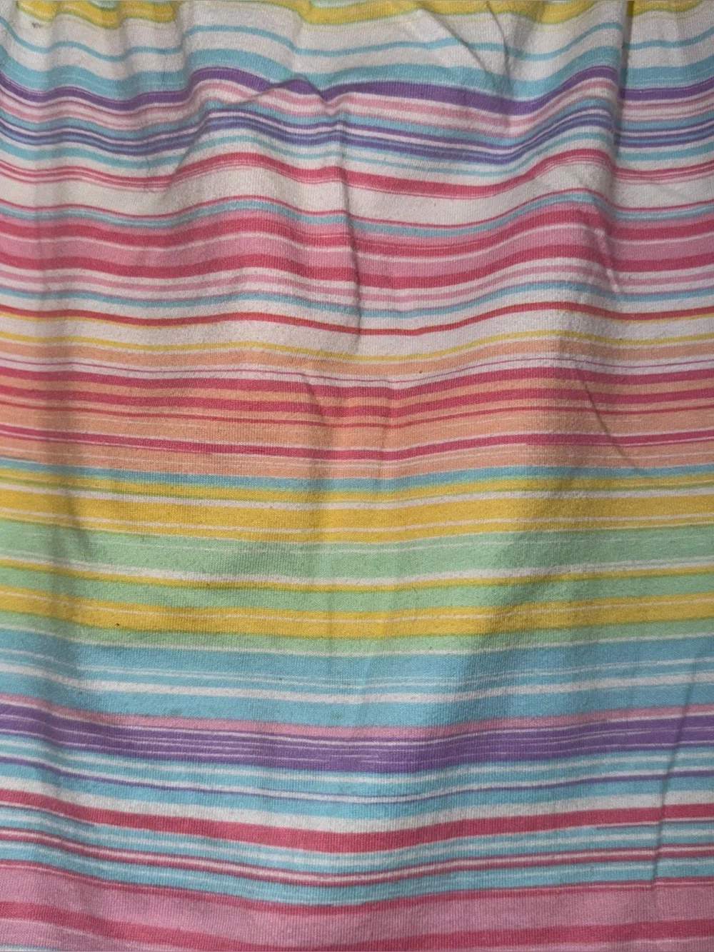Girls' size 4T tank top shirt Pastel Rainbow Stripe Tank Top